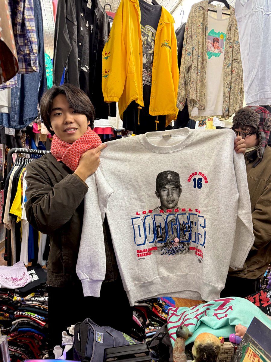 最高の90's野茂英雄スウェット旅立ってゆきました〜！ありがとうござい