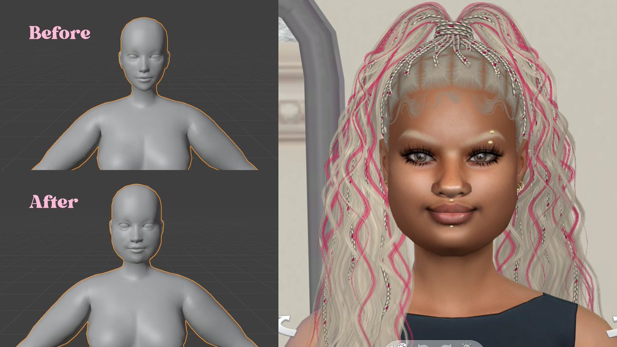 Currently working on creating chunky faces for my presets ☺️