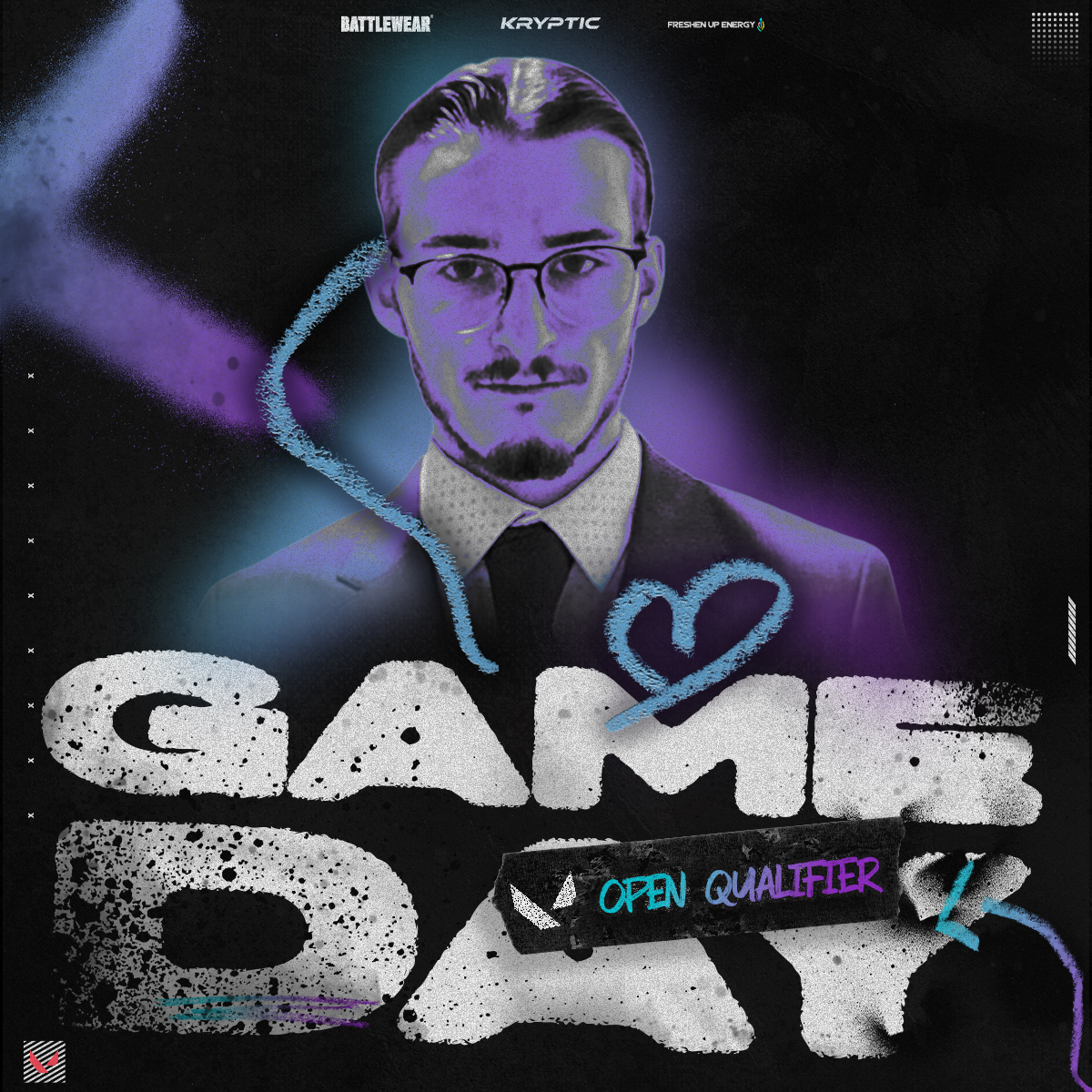 Game day. 

Open Qualifier, Challengers League.

We’re locked in, focused, and ready to fight.

 #VALORANT #BleedPurple🟣