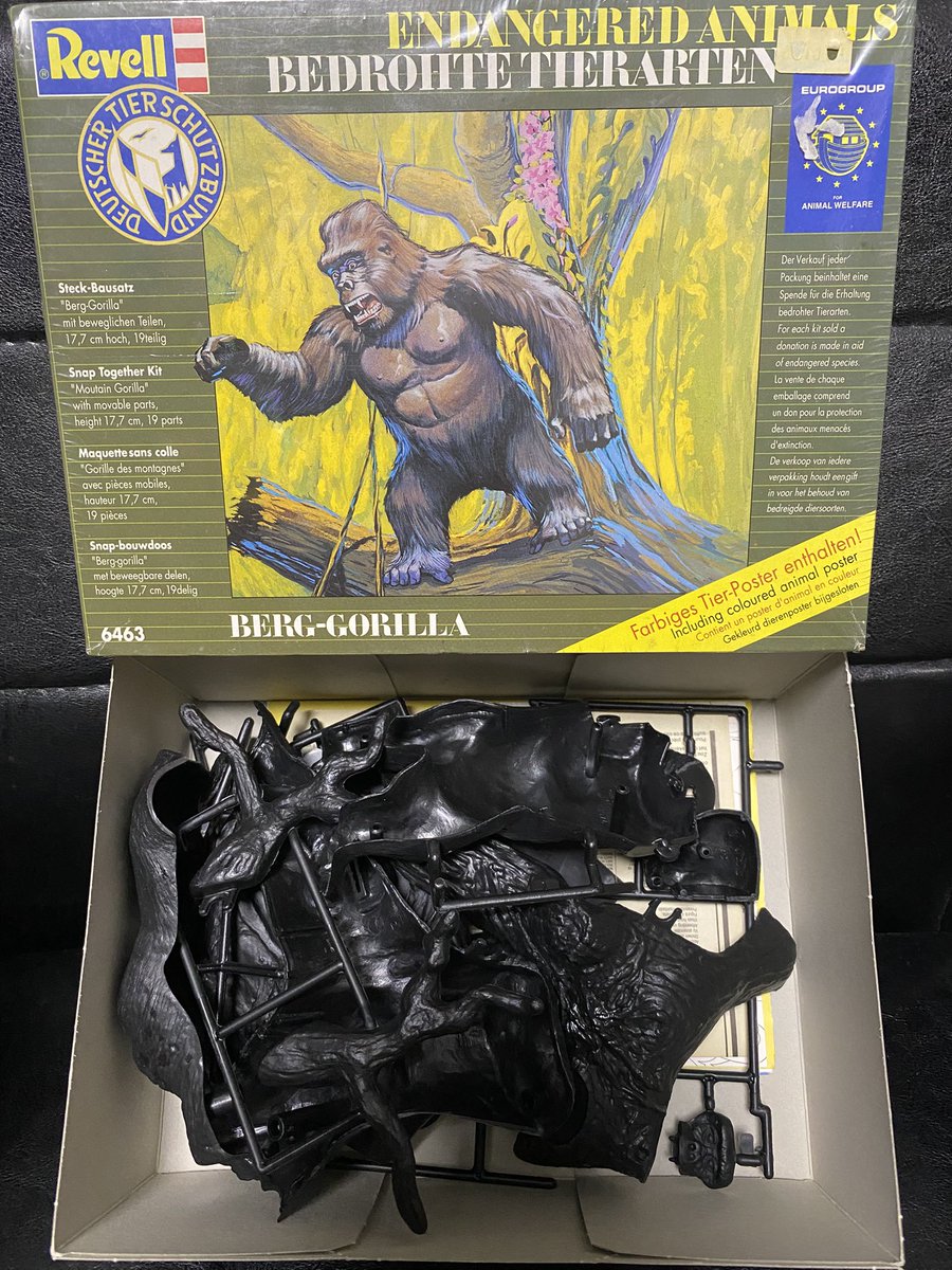 ドイツレベル 「BERG-GORILLA」開封 絶滅危惧動物シリーズのマウンテン