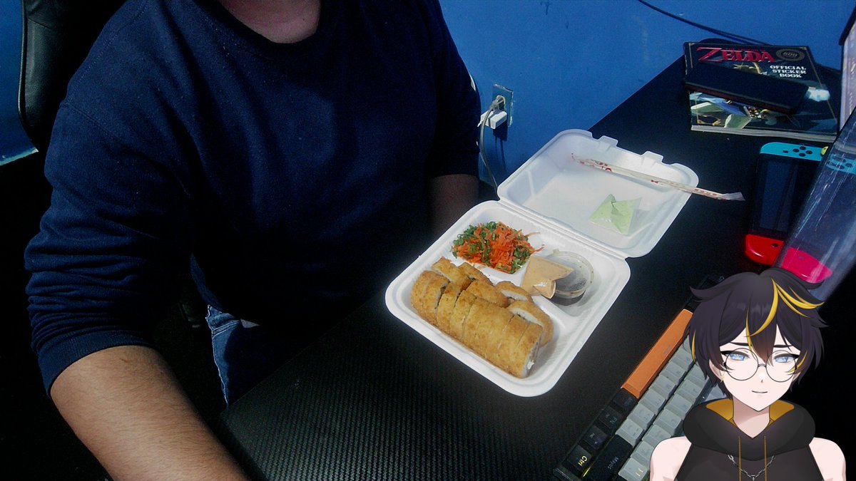 HarryVT_'s tweet image. Hoy toca aprender a comer sushi con palillos, ya saben donde :D btw irl twitch.tv/harryvt_ acá mero :D