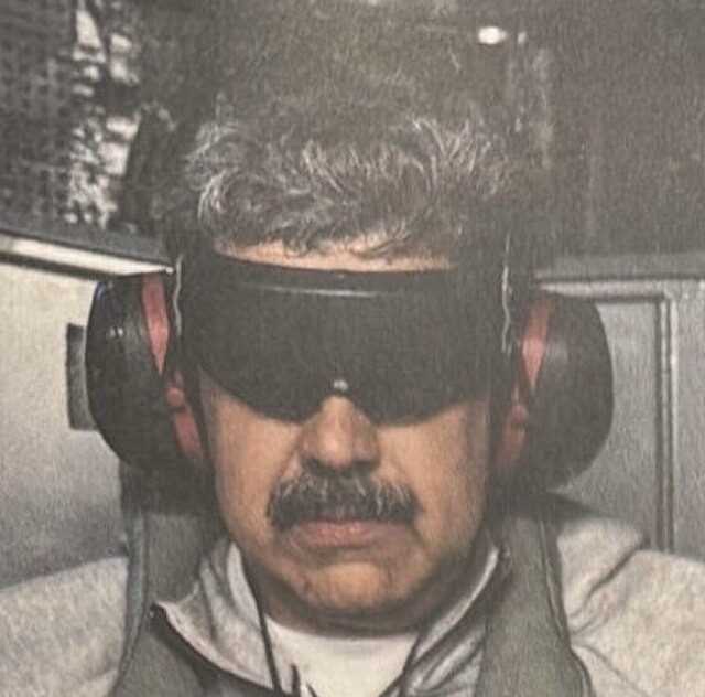 Video footage of Maduro's perp walk in the DEA offices in NY shows him saying "Happy New Year." Think he's made any resolutions for 2026? A good one might be "Just say no to drugs, drug money, and drug cartels." #madurocaptured