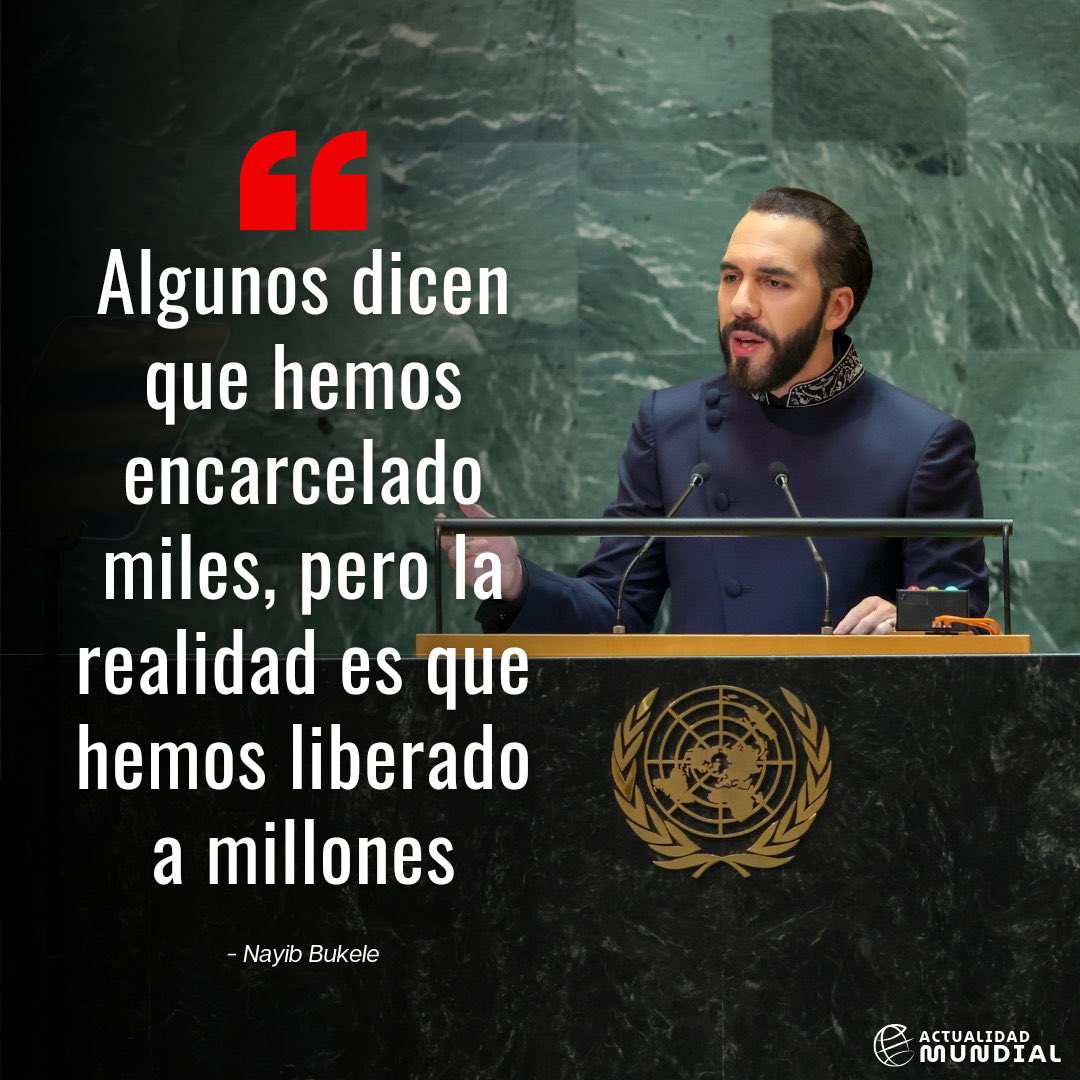 El mundo necesita más líderes como Bukele 🔥 ¿Estás de acuerdo?