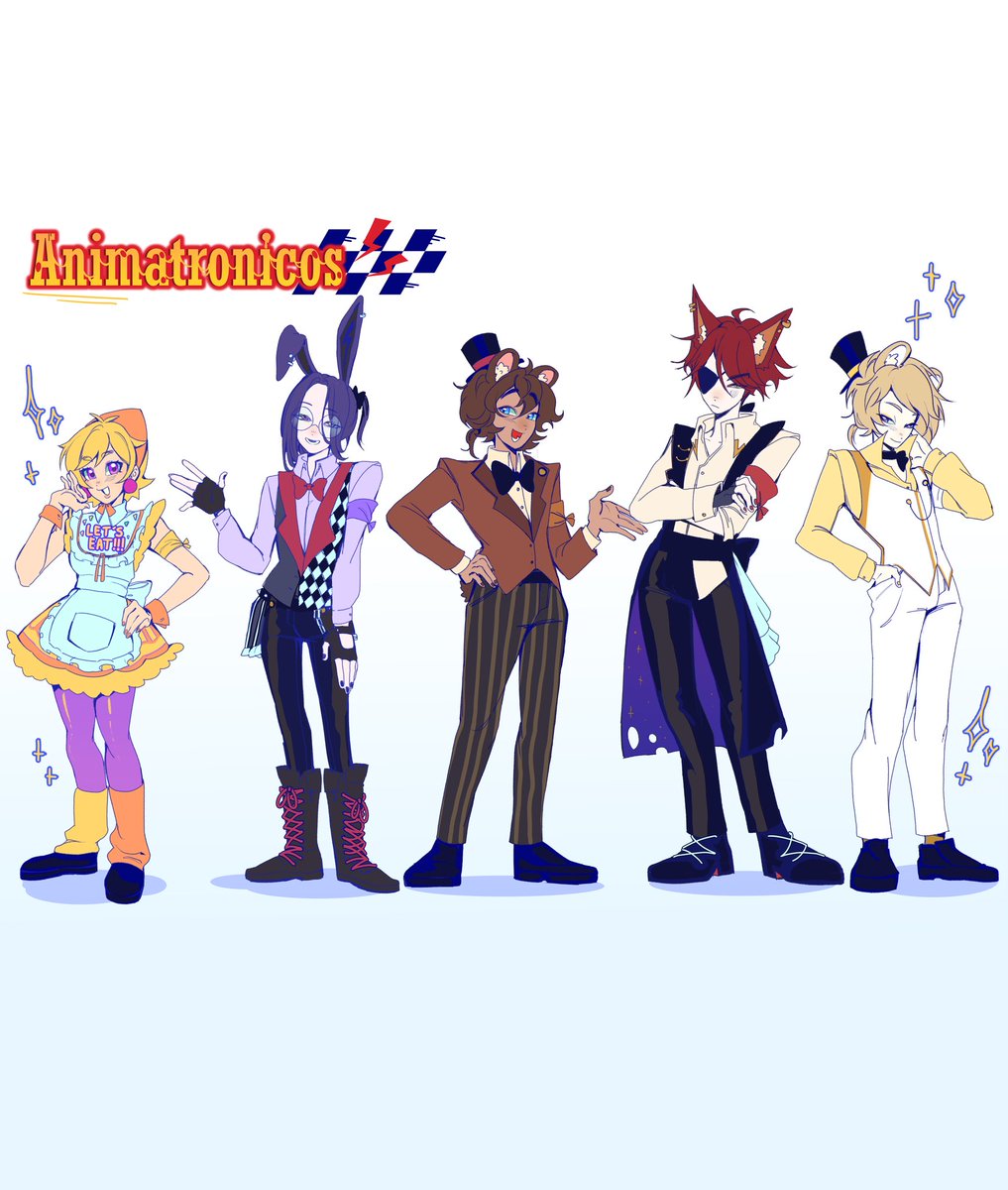 rochip00's tweet image. THE ANIMATRONICS!!! I really think this fits suit the serie

#FNAFHS