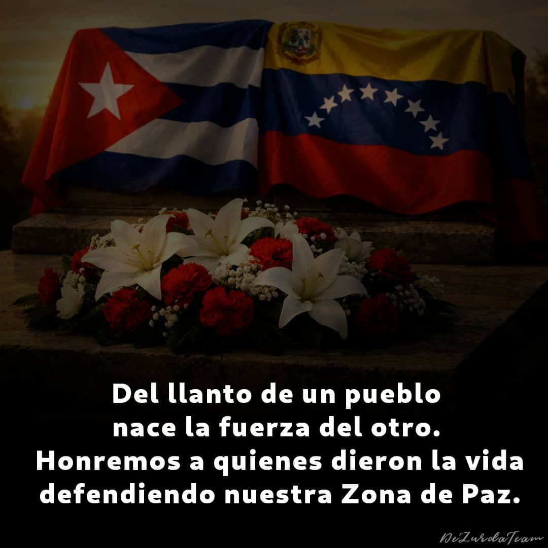 Los oficiales caídos representaron el compromiso histórico de Cuba con la defensa de la soberanía de los pueblos, aun cuando el costo sea el más alto.
#HonorYGloria