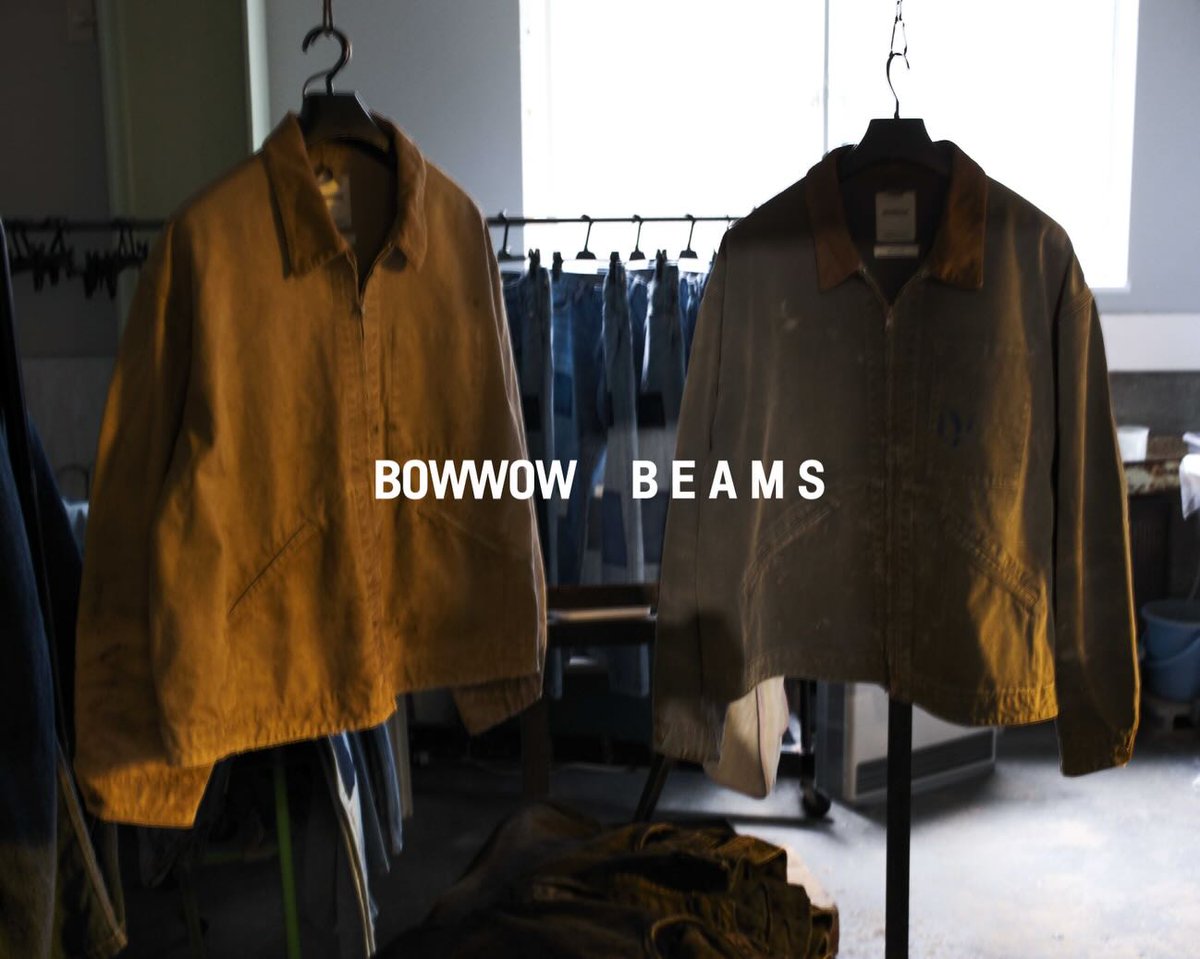 BEAMS × BOW WOW 2026 SS 別注 “AUTO CITY DUCK JACKET”が1/10 発売