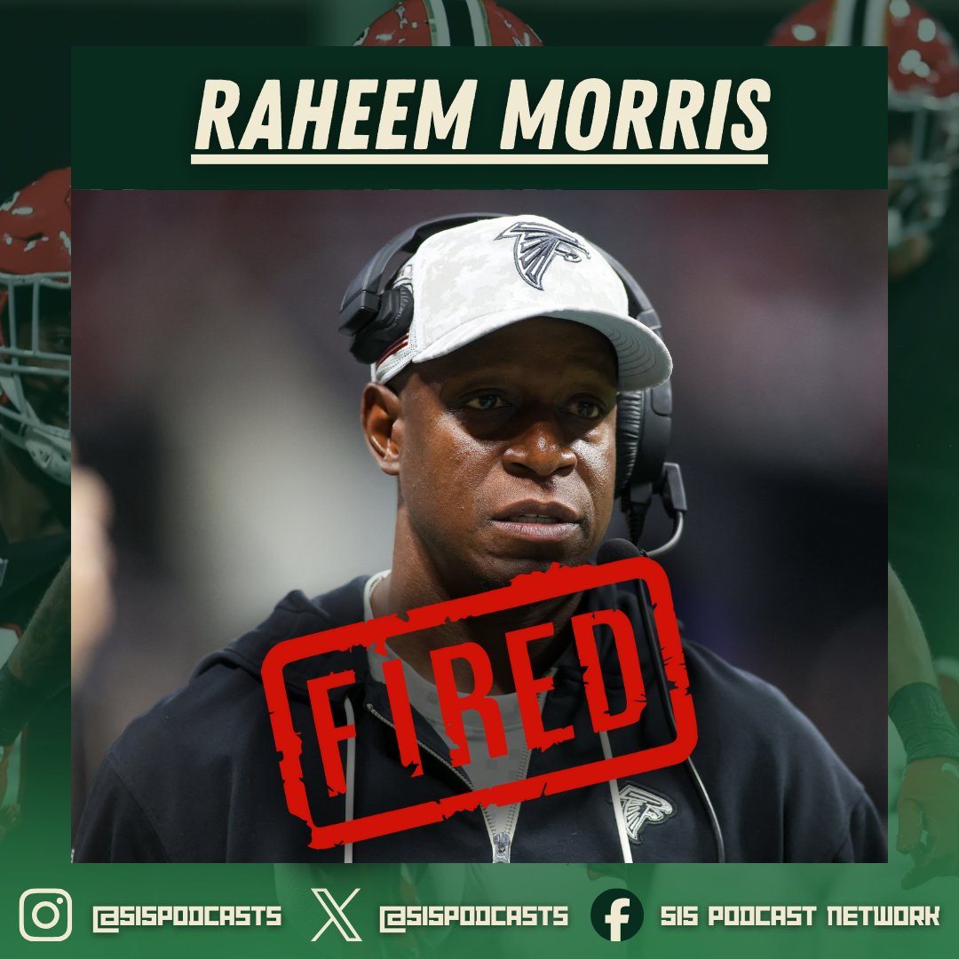 515Podcasts's tweet photo. 🚨 BREAKING: The Atlanta Falcons have fired HC Raheem Morris 🚨

Even after ending their season with a four-game win streak, the Falcons decided that it was time to move on from their head coach. After only two seasons, Morris ends his time in Atlanta with a 16-18 record with no playoff appearances.

Who should the Atlanta Falcons target as their next head coach? #AtlantaFalcons #NFL
