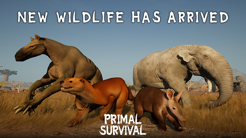 Primal_Survial's tweet photo. Based on feedback from our recent playtests and community suggestions, we’ve added several new animals to the game:

• Ancylotherium hennigi
• Enhydriodon
• Aardvark
• Deinotherium

This is just the beginning. We plan to keep expanding the wildlife as development continues. https://t.co/USaa4FzEKL