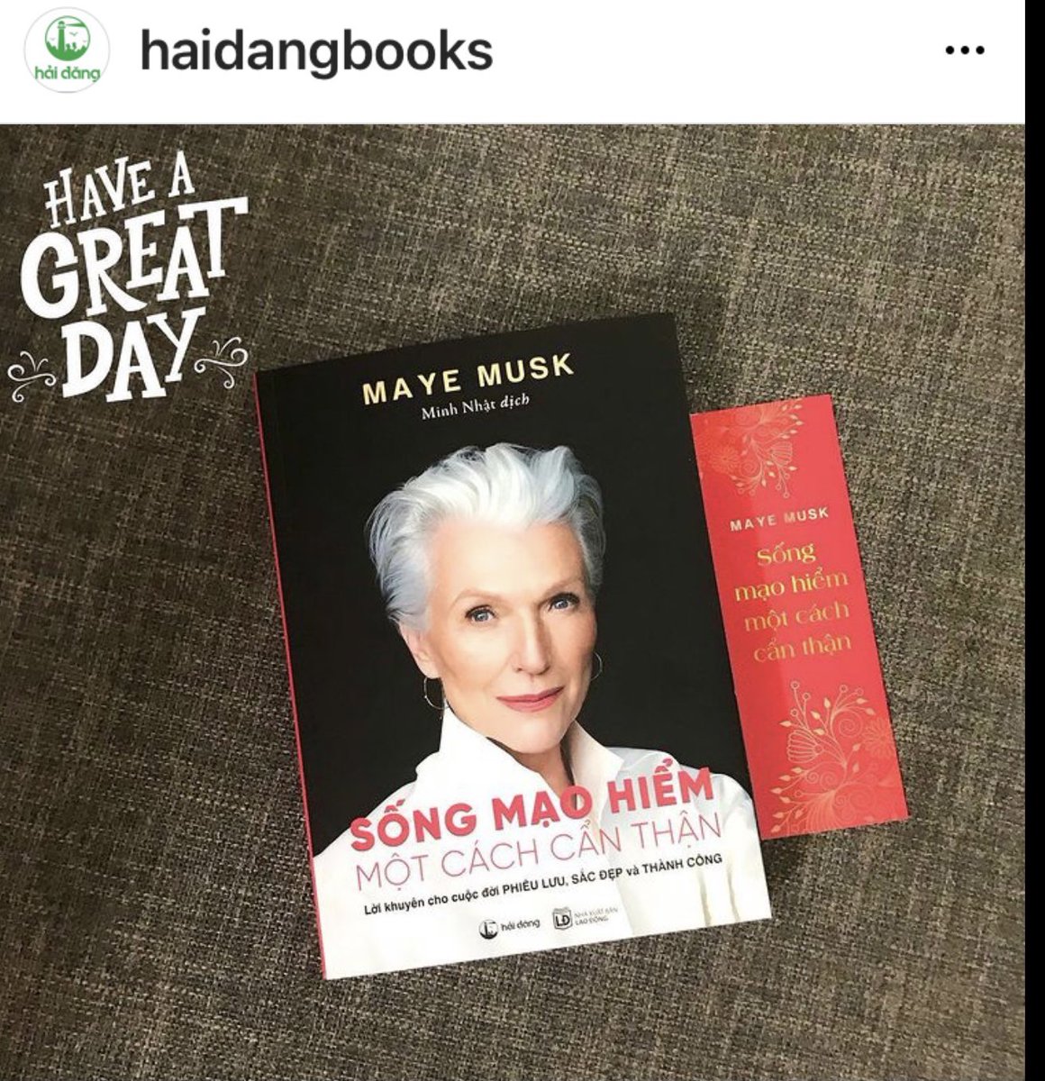 mayemusk's tweet image. Yes! The Vietnamese publisher has also renewed my book contract. Thank you @haidangbooks 🇻🇳