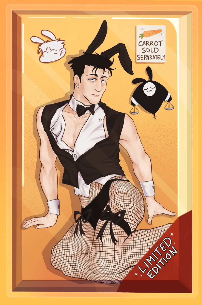 Who’s getting one? 
(I’ve been playing too many games lately and was tempted by the idea of making this into a rng bunny skin 😂) 
#higuruma #jujutsukaisen #jjk