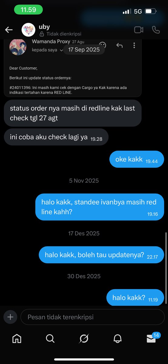 itoshiswhoree's tweet photo. gaiss ada yang disini kenal @chewuby ato pernah jajan disitu? aku ada barang tapi kayanya kakanya ngga aktif dari bulan september #warungalnst #zonajajan #warungalienstage #alnsttwt 🥲🥲 https://t.co/QBuzPQBUi4