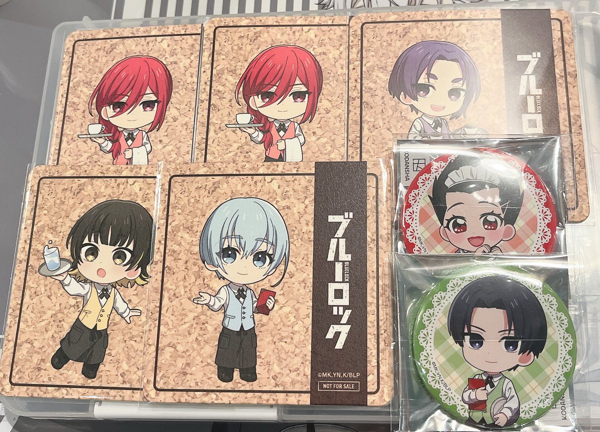 交換】ブルーロック プリンセスカフェ プリカフェ 特典 コースター 缶