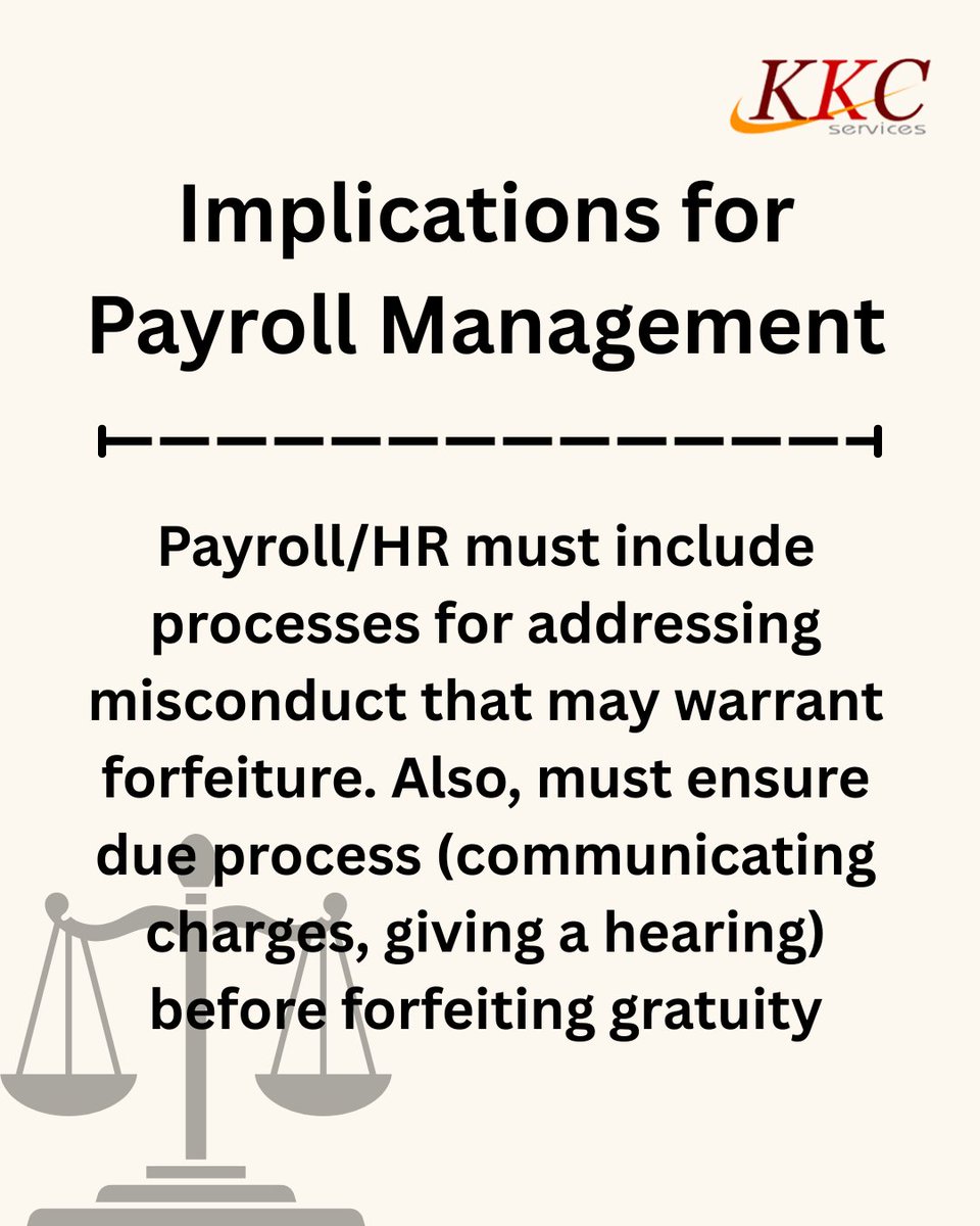 KKC_Services's tweet photo. Supreme Court (2025): Gratuity cannot be forfeited automatically.
Forfeiture on the ground of moral turpitude is allowed only when strict legal conditions are met.
A crucial reminder on employee rights and lawful employer action. ⚖️
#SupremeCourt #GratuityLaw #EmployeeRights https://t.co/ZWHHt0nkH0