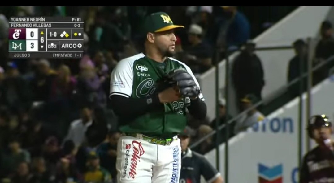 rigelperio's tweet photo. Que clase de salida de calidad del "Asere", Yaonner Negrin. El cubano-mexicano, blanqueó al equipo de Culiacán, por espacio de 6 innings de labor. Enfrentó a 20 bateadores y recetó 5 ponches. Los @verdesxsiempre toman ventaja en la serie 2-1. https://t.co/BD6hv98I2l