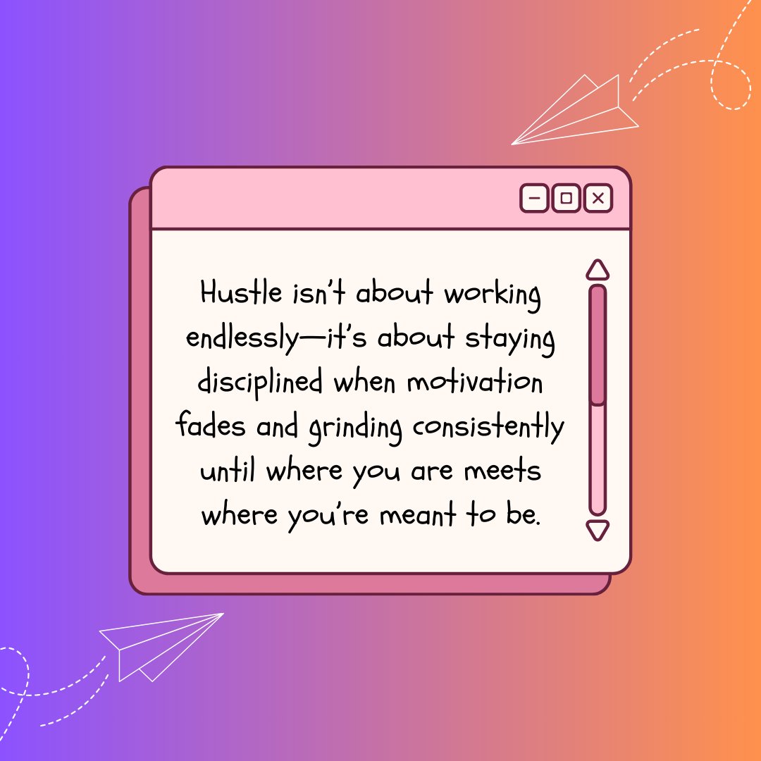 mathony's tweet image. 📈 Hustle is discipline in action—showing up, staying consistent, and doing the work even when motivation runs low. 🔥 That’s how progress becomes purpose. 💼 #StayDisciplined #ConsistentGrowth #Mindset