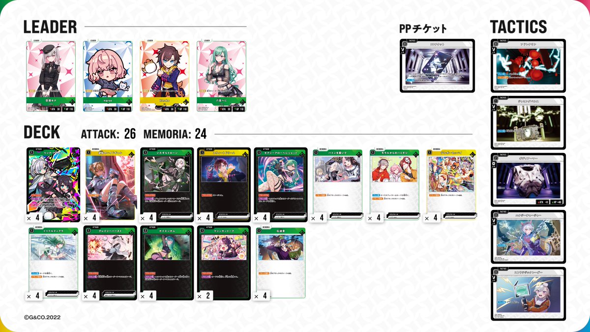 商品情報】 クロススターズのオリジナル構築済デッキ作成しました