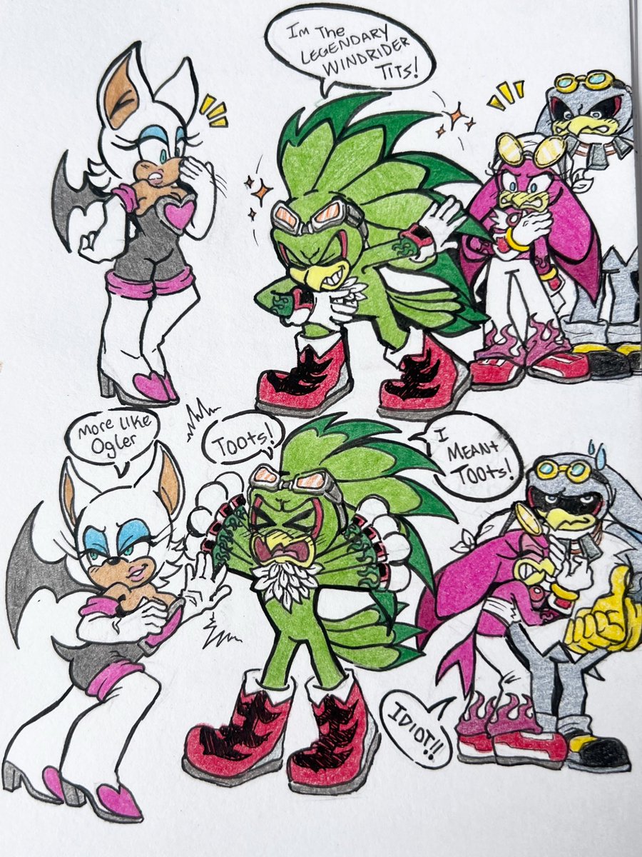 Sickfartz's tweet photo. #soniccrossworlds interacting between Jet and rouge
#Babylonrogues https://t.co/L4CoJh3F9A
