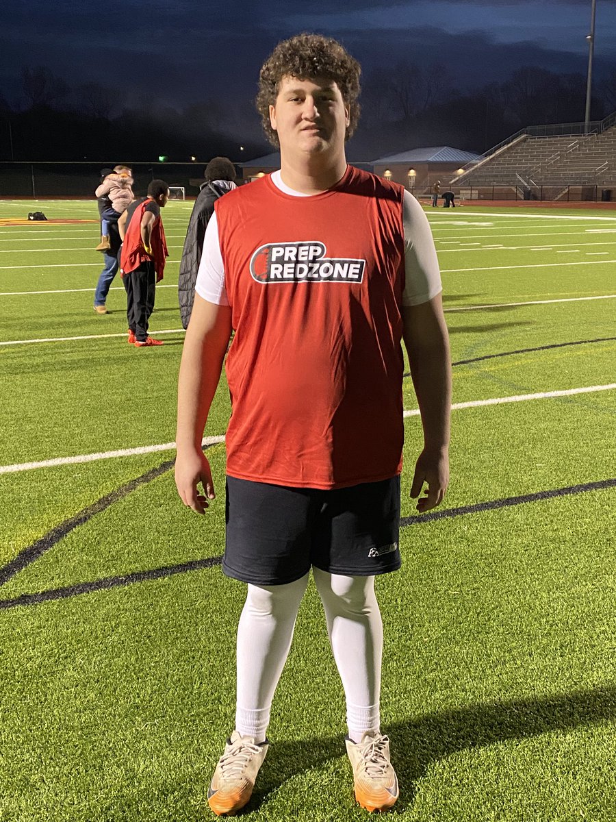 AlexRobinson62's tweet photo. Had a great time at the @PrepRedzone Combine in Tennessee today. I went 3/4 on my pass pro reps. Thanks to all the coaches for coaching me up. @LippertScouting @drew_toennies https://t.co/l73R901OPg