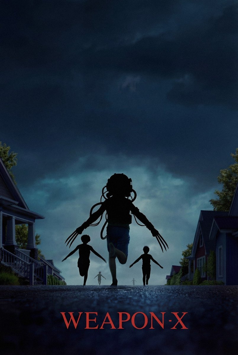 Weapons..... X

idea popped in my head yesterday scrolling through posters, so if anyone thought and it did it first, I'm sorry I just needed to make one 😂