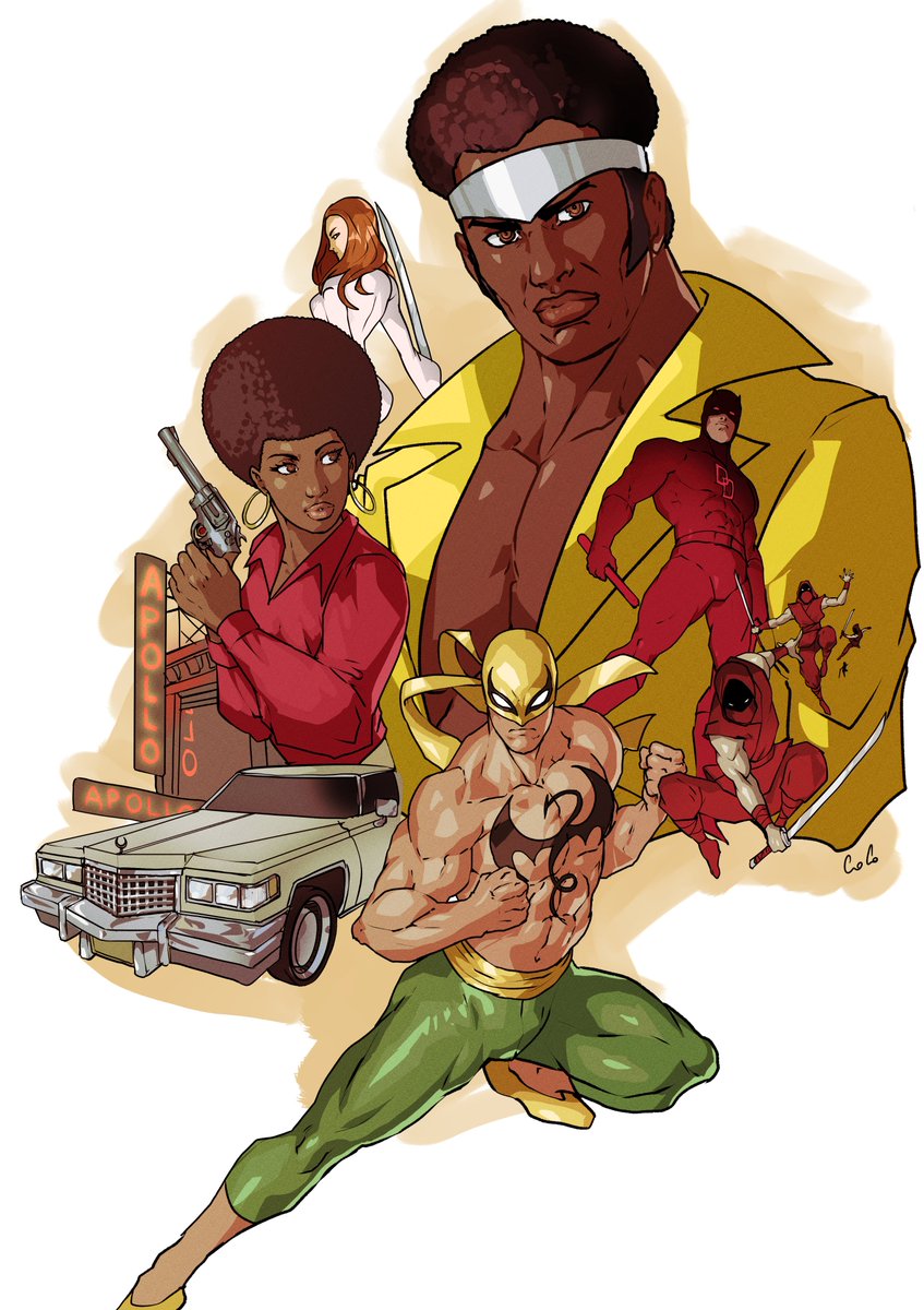 StellarAvenger's tweet image. Heroes for Hire doodle