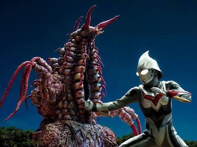 ROCKINHOPPER's tweet image. shoutout to the kaijus from ultraman nexus, freaky fuckers
