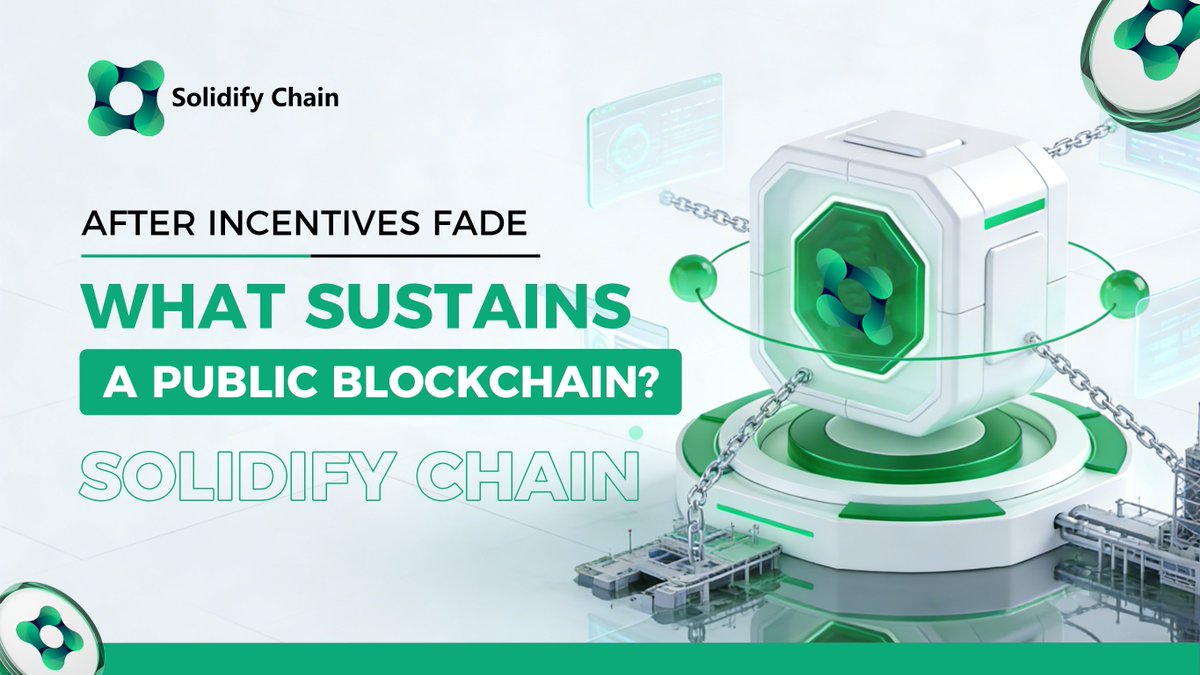 solychain's tweet photo. 🔍 A research question for public-chain designers:

When incentive levels stabilize and subsidies disappear,
what sustains network security and rule enforcement?🌐💬

This question determines whether a system is temporary or durable.
#SolidifyChain #Research https://t.co/xzHD681Sur