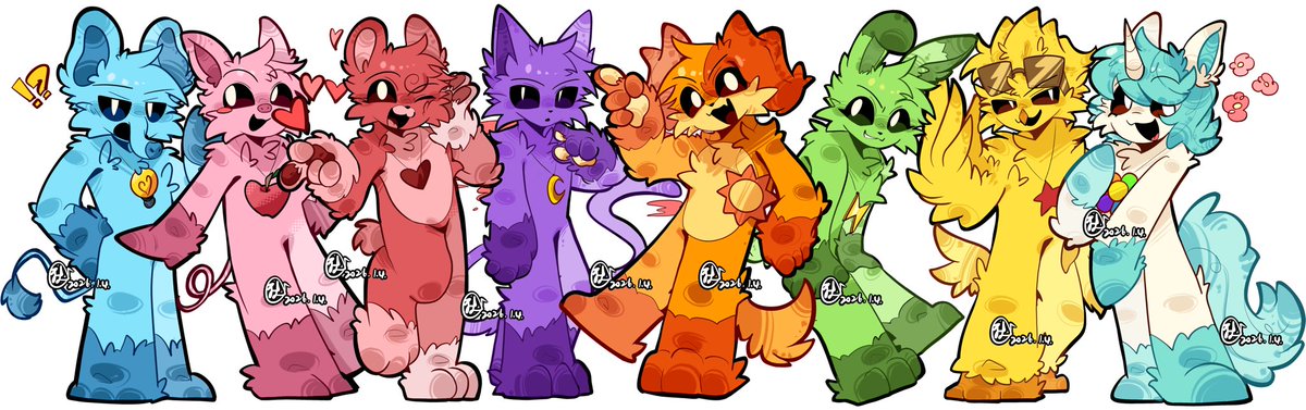 我绘制了所有的微笑/噩梦小动物

#PoppyPlaytime  #Smilingcritter #NightmareCritters