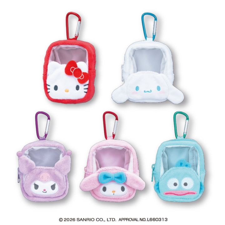 📢1月より順次登場予定⚠️ ⋐ サンリオキャラクターズ 窓付きポーチ
