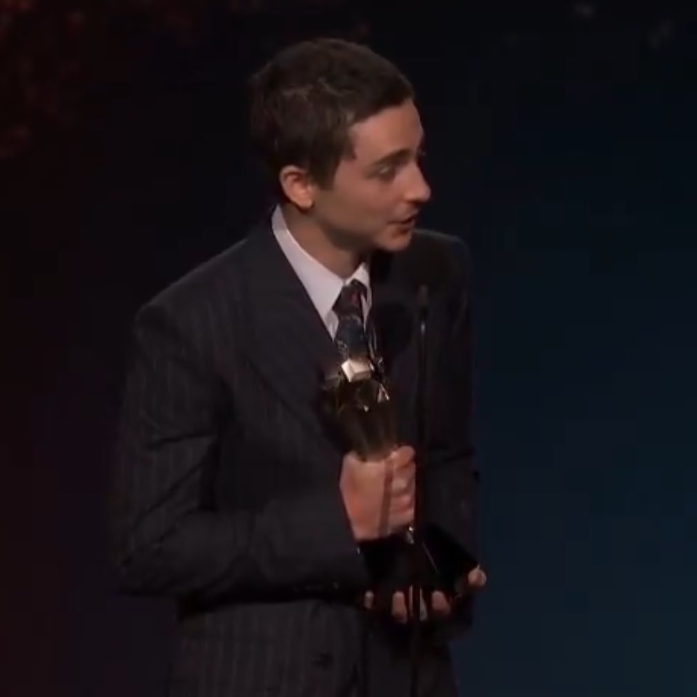 PopBase's tweet image. Timothée Chalamet thanks Kylie Jenner during his acceptance speech at the #CriticsChoiceAwards: 

“Thank you to my partner of three years. Thank you for our foundation. I love you. I couldn’t do this without you. Thank you from the bottom of my heart.”