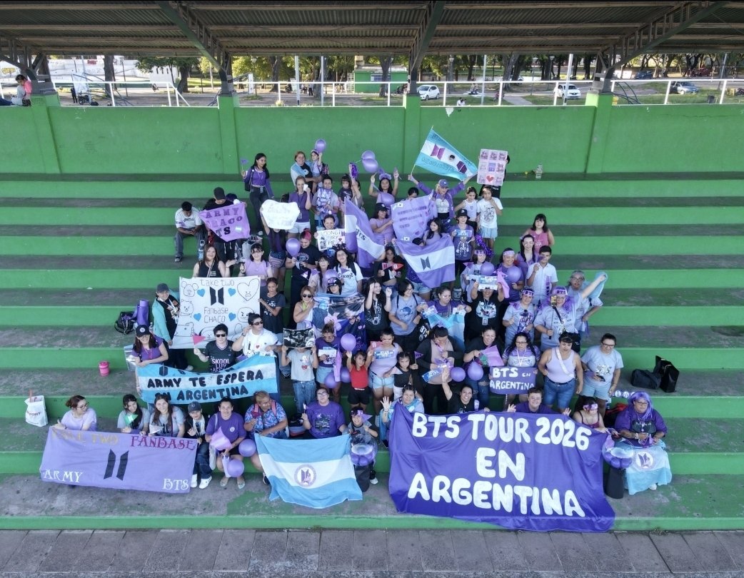 PatRum77's tweet photo. Soy army y sueño con ver un show  de BTS en Argentina 💜 💜💜💜
#BTSARGENTINA2026 
#proyectomoradoarg
#TOURBTSARG 

@todonoticias 
@Proyecto_Morado 
@dfallaccess https://t.co/hCBuMSRzd4