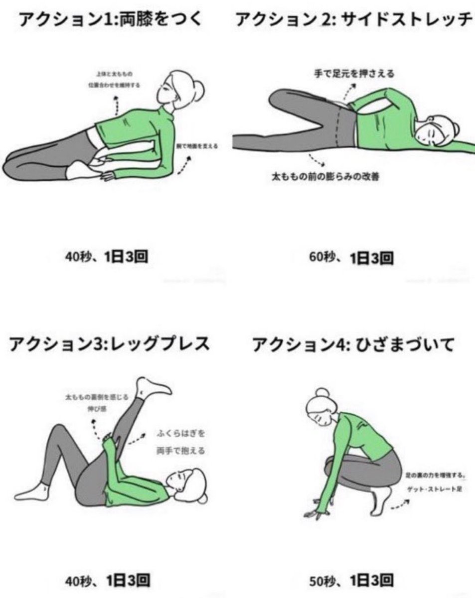 tabi_hime's tweet image. 最短で楽に脚やせしたい人はこのストレッチが1番です。