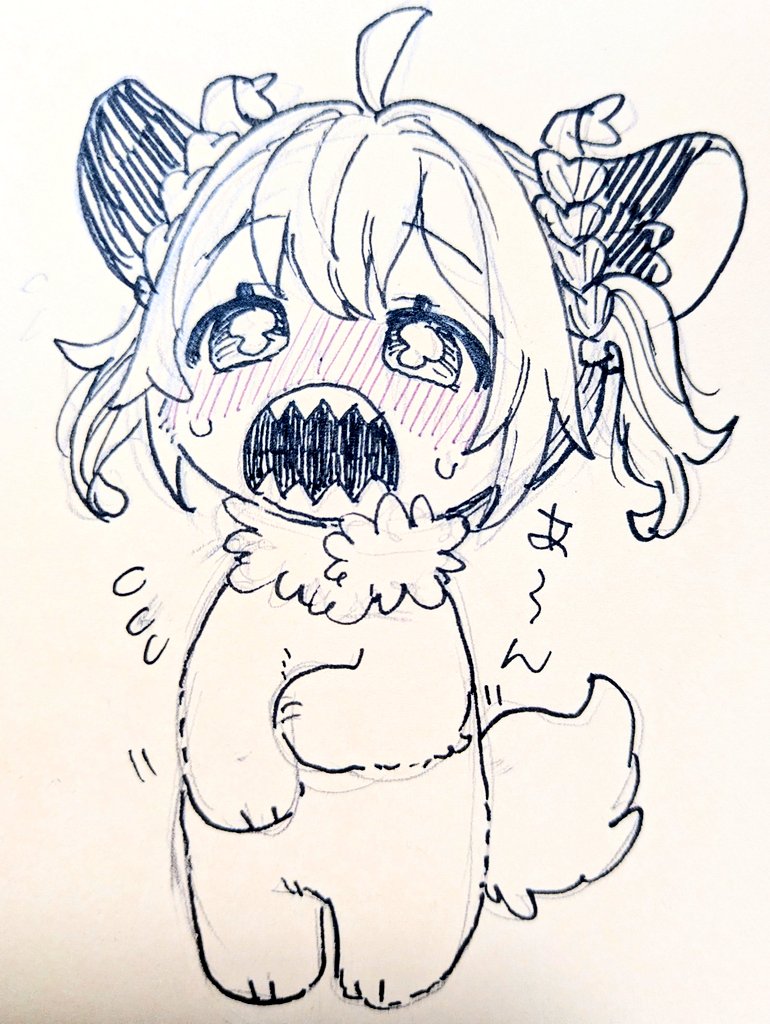 人間さんが好きだからコンプレックスのギザ歯見せてくれた夢ちゃん