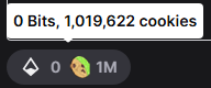 abbyisbee's tweet photo. i didnt know it was possible to reach 1 mill channel points on twitch LOL https://t.co/RYJuVfhs2L