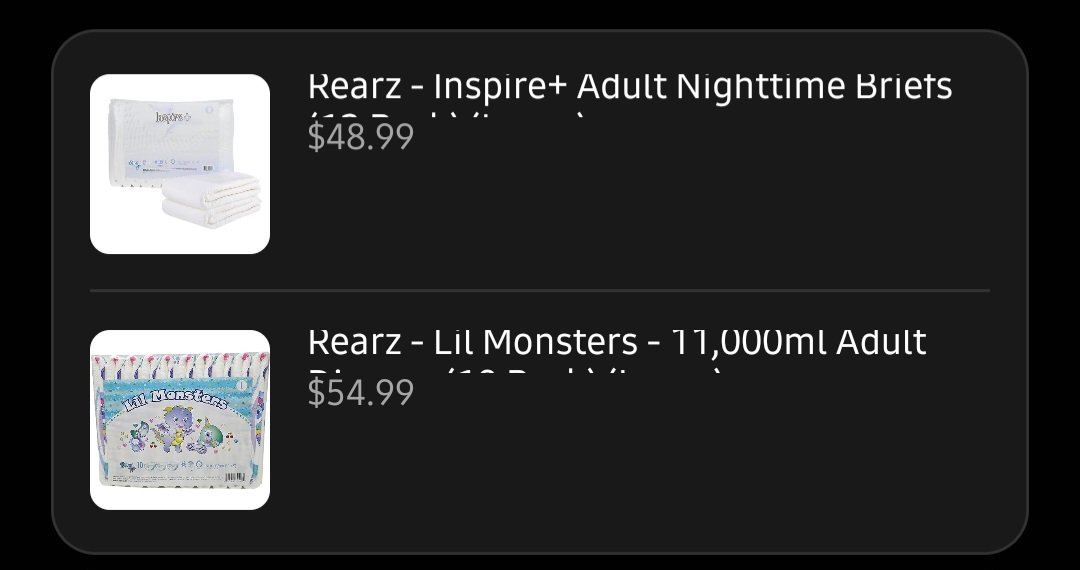 OMG Thank you So Much <a href="/SnowroTheWolf/">Snowro</a> for  gifting me diapers 😍💕

This is the first time I received gifts on the app Thank you Thank you 💕💕