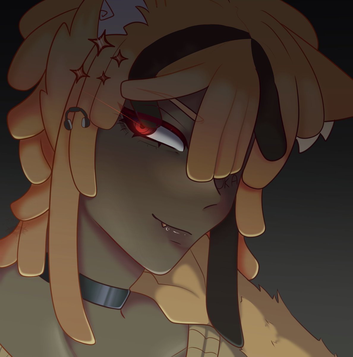 Someone's startin' to rock out a new look🧇🎧