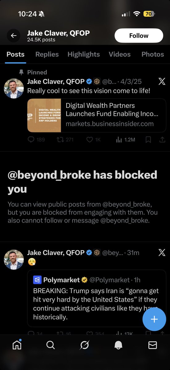 Lmaooooooo he blocked lol me his little feelings are hurt