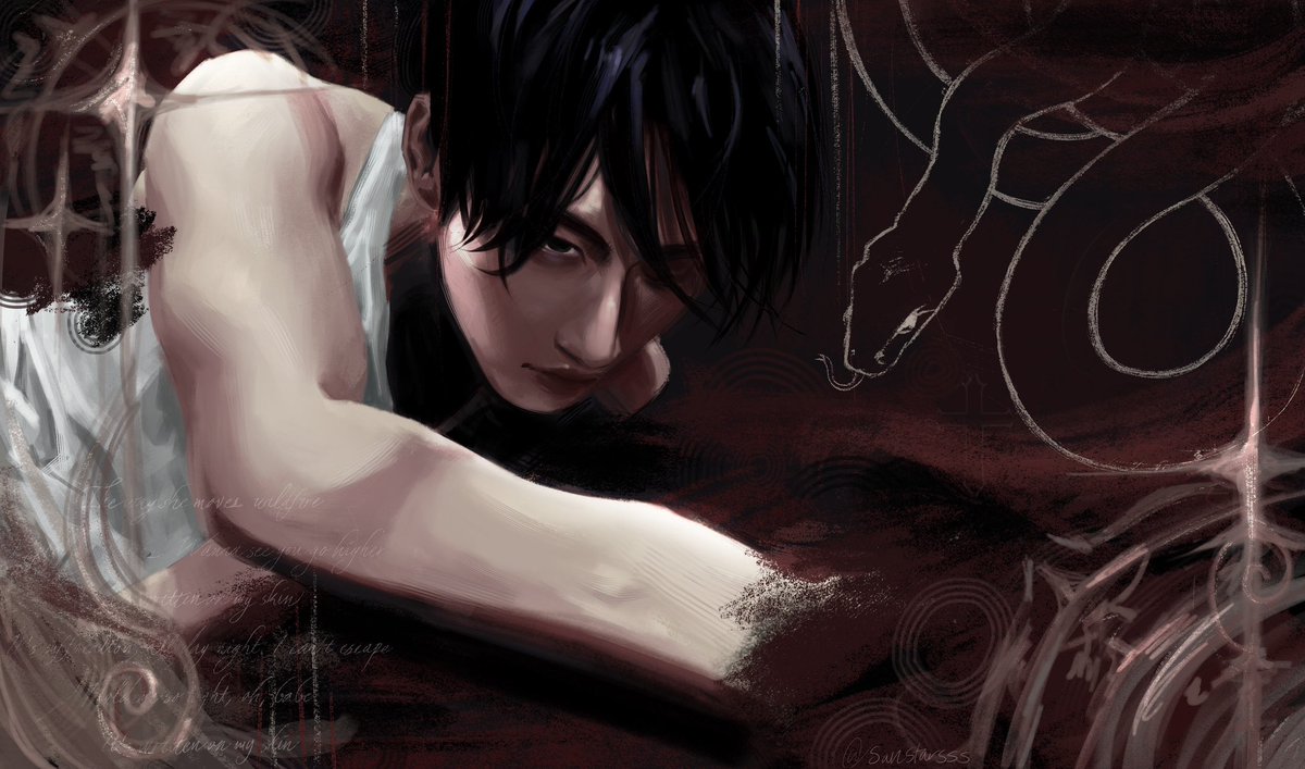 sanstarsss's tweet image. skin🍷 #ATEEZfanart #SEONGHWA