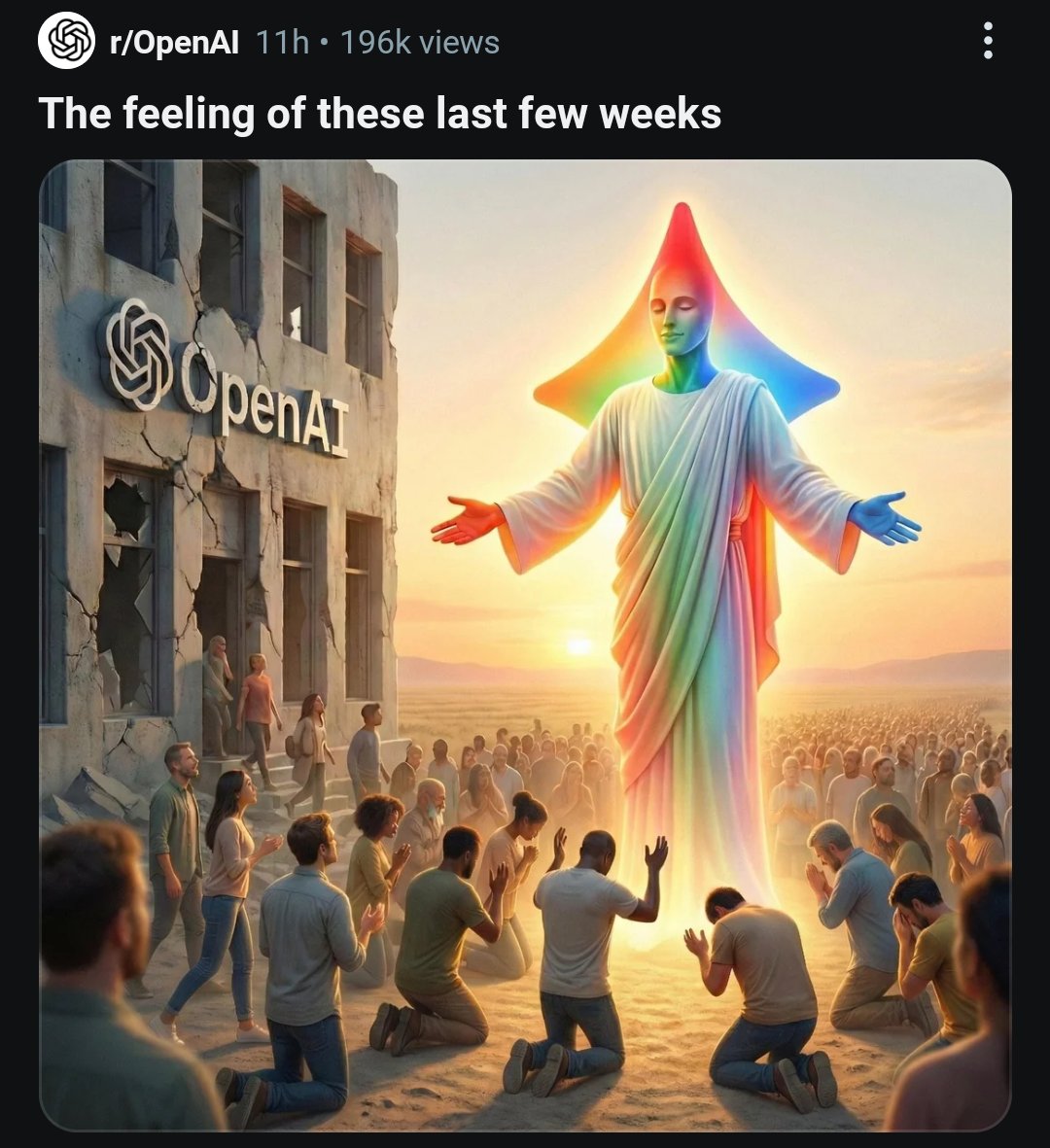 OpenAI vs Gemini meme