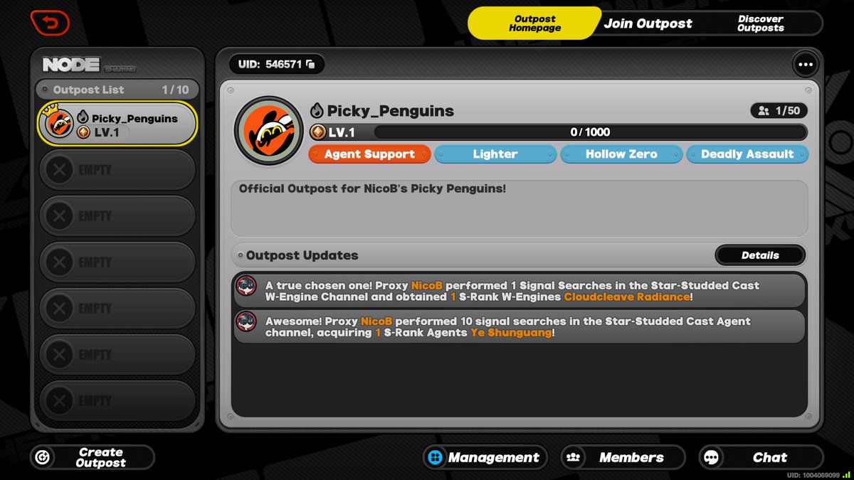 So I made an Outpost in ZZZ. Apparently, we can farm stuff