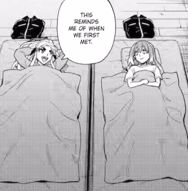 A_Sadistic_Stik's tweet image. I believe any semblance of biromantism left Nana at this moment, this is why she only fucks with women