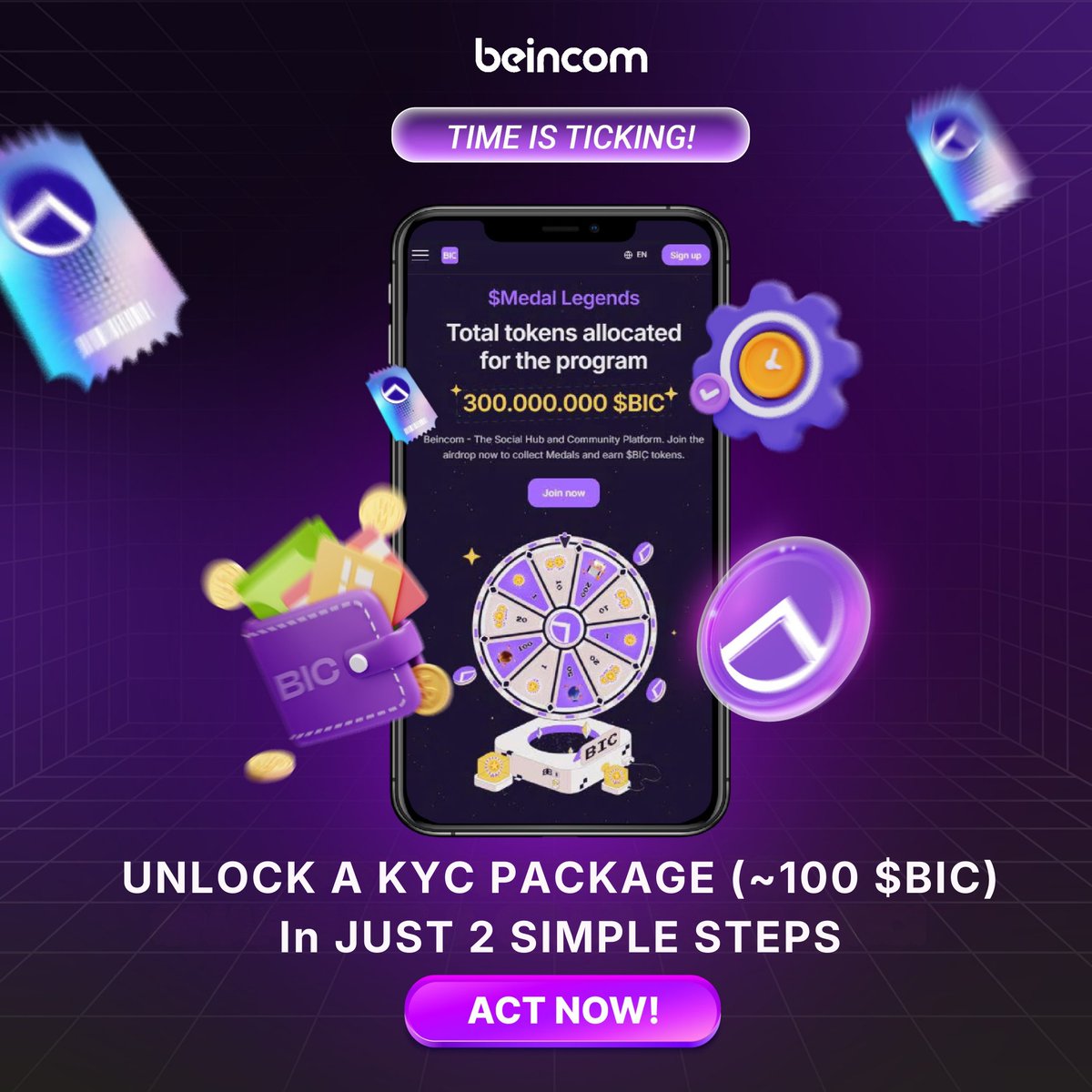 BeincomOfficial's tweet photo. 🎉 New Year, New Chance – 300M $BIC Rewards Await!
With just 2 simple steps, you can unlock a KYC Package worth nearly 100 $BIC from #Beincom. Completing these steps also gives you access to monthly $BIC Airdrop rewards.

Step 1: Activate your BIC Wallet
Step 2: Download the BIC Group App (CH Play | App Store)

👉 After that, complete KYC by following the detailed instructions to get a chance to receive rewards in the current Airdrop round (9/60).
https://t.co/tTwM4YRrNj
✨ Start the new year with real opportunities — simple, clear, and rewarding with Beincom.
👉 Get started today!
#Beincom #BICToken #AirdropBIC