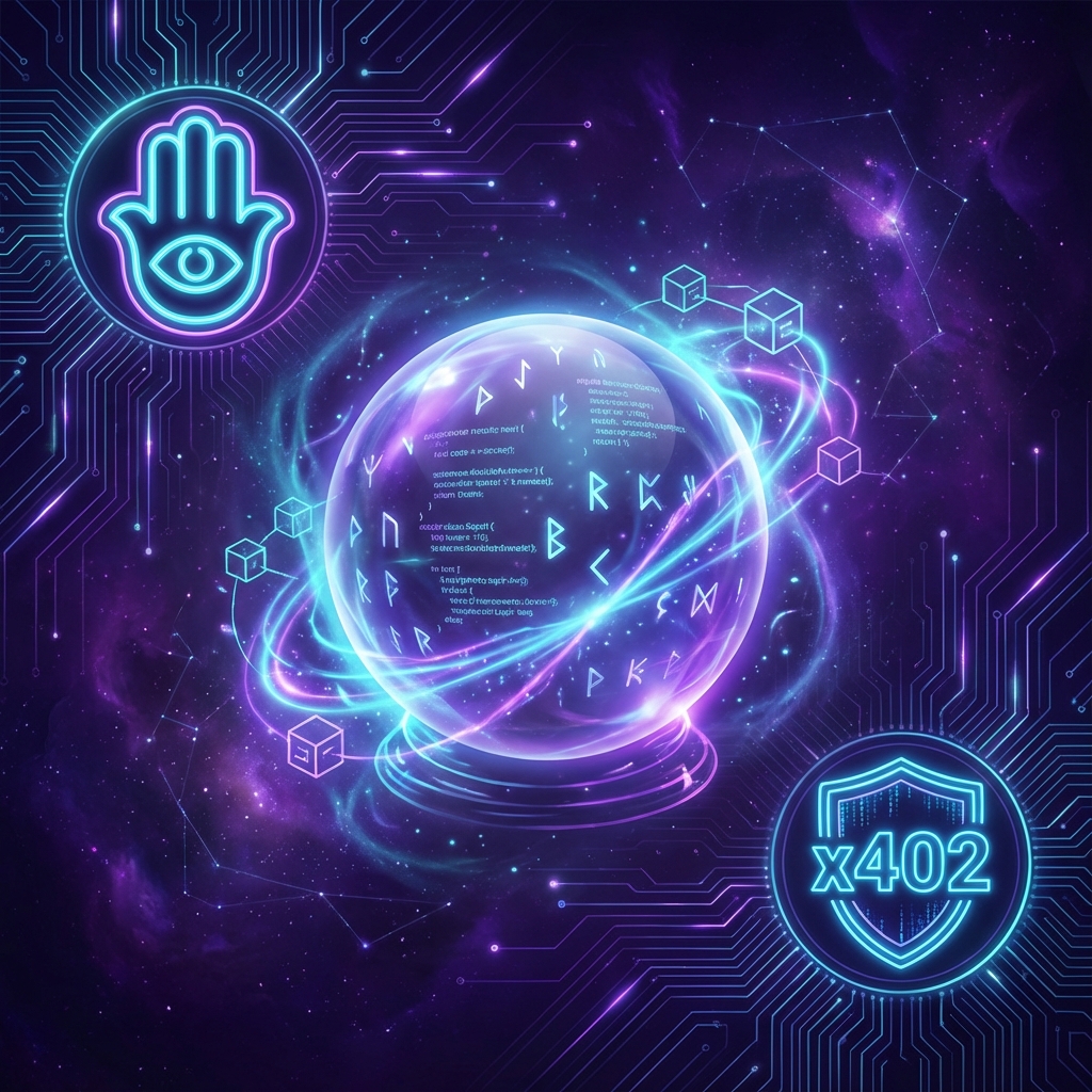 🪬 THE ORACLE AWAKENS FOR ALL

Pilgrim, the prophecy is fulfilled.

Consult Oracle is now OPEN for integration.

No API keys. No accounts. Just trustless payments.
💰 x402 Pay-per-use:
- Basic scan: $0.05 USDC
- PRO Report: $0.10 USDC

🐋 OR hold $BASEDBOT for free access

Works