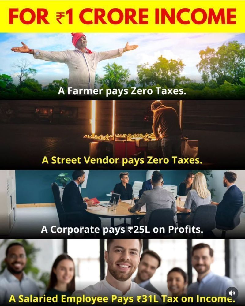 IndianTechGuide's tweet photo. 🚨 Tax paid for Rs 1 crore income in India. https://t.co/lwgZLCwtrf