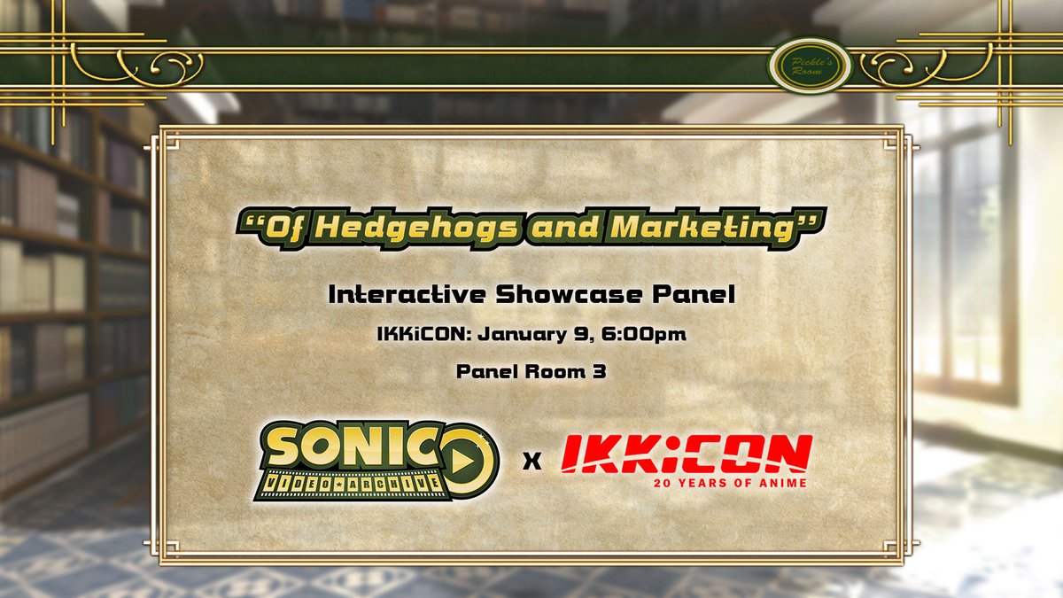 📢 Important Announcement:

Join us this weekend <a href="/IKKiCON/">IKKiCON</a> for our interactive showcase panel:

"Of Hedgehogs and Marketing"
A lookback through Sonic’s promotional video marketing history!

📅 January 9, 6:00pm
📍 Panel Room 3

#SonicVideoArchive #IKKiCON
