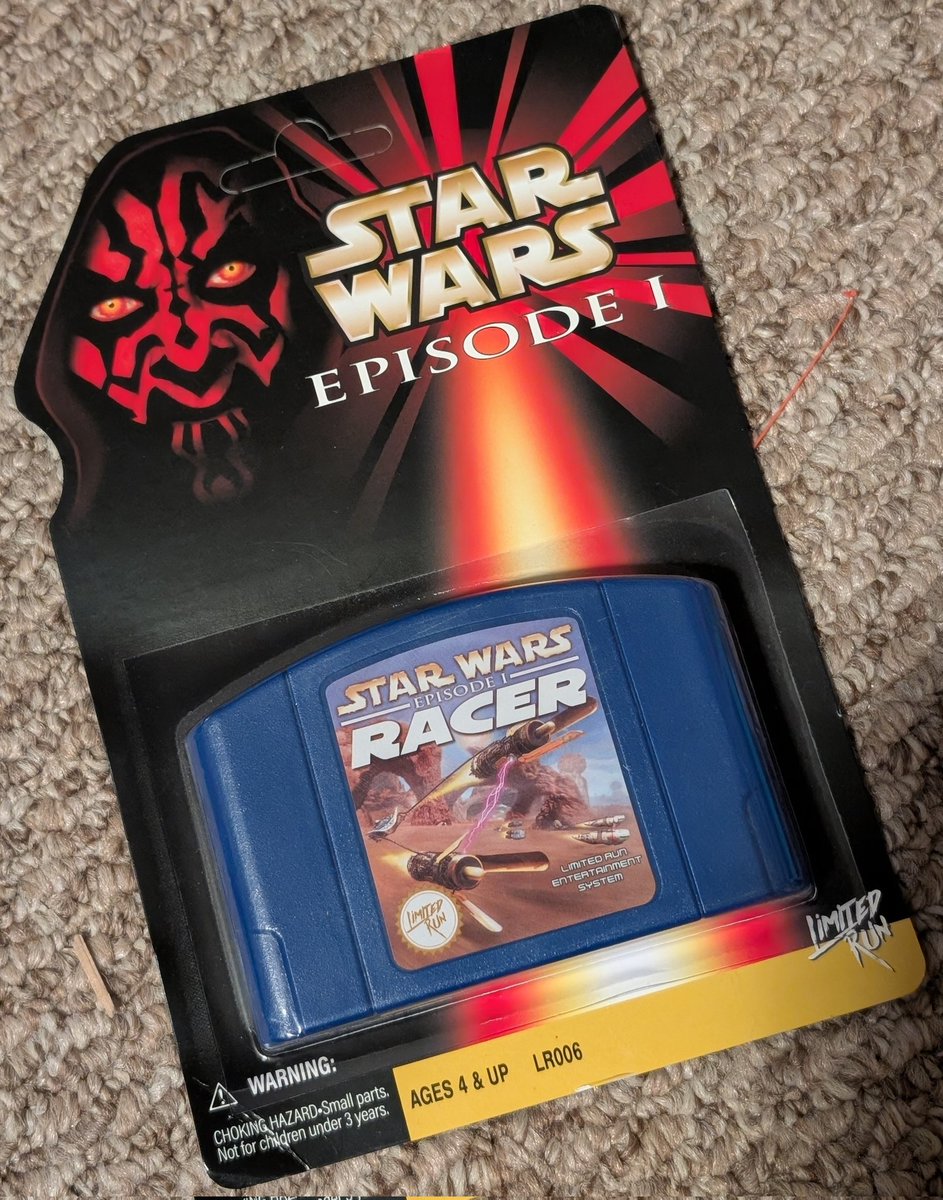 Rob64Games's tweet photo. This is the only copy of Star Wars Racer I have. https://t.co/tPVEZc9GnA