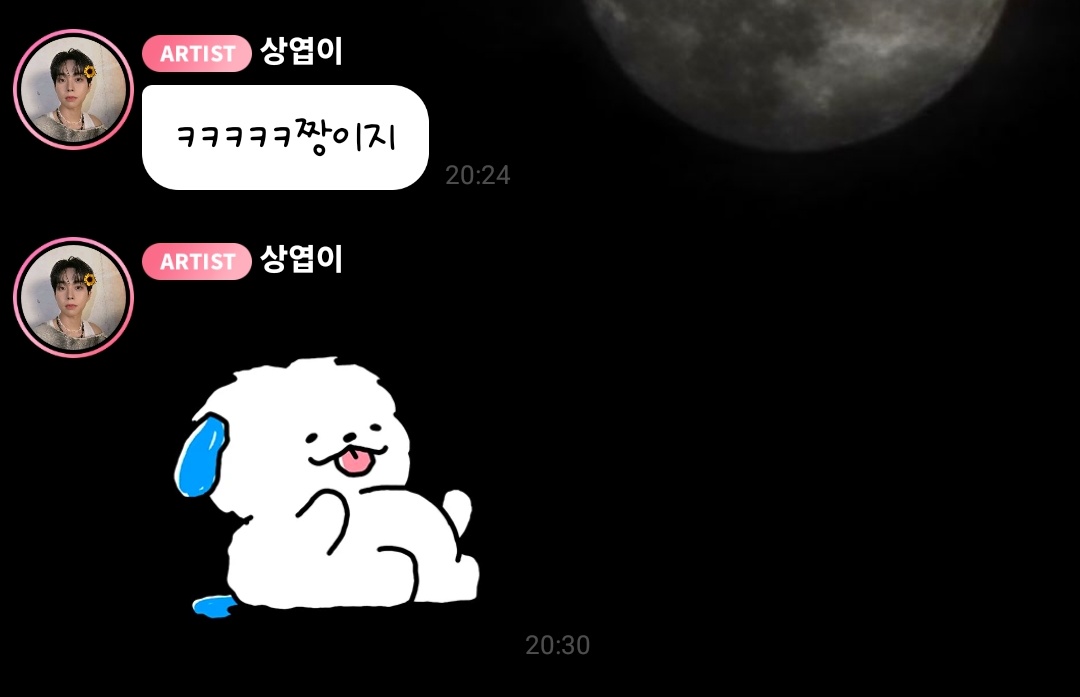 상엽이가 왈이티콘 쓸 때마다 너무 귀여움ㅋㅋㅋㅋㅋ