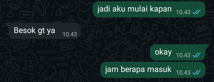 mermorable's tweet image. sudah tidak pengangguran🙏🏻 
Alhamdulillah..