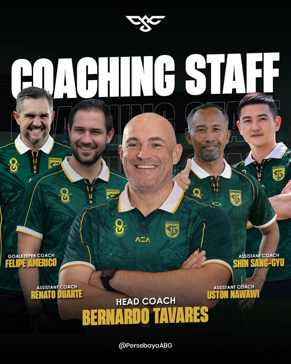 Tahun Baru, Wajah Baru, Semangat Baru 

Persebaya Surabaya resmi membuka lembaran baru dengan hadirnya Bernardo Tavares sebagai pelatih kepala, didukung jajaran staf pelatih yang lengkap dan berpengalaman. Didampingi Paulo Renato Duarte sebagai asisten pelatih yang baru, dan