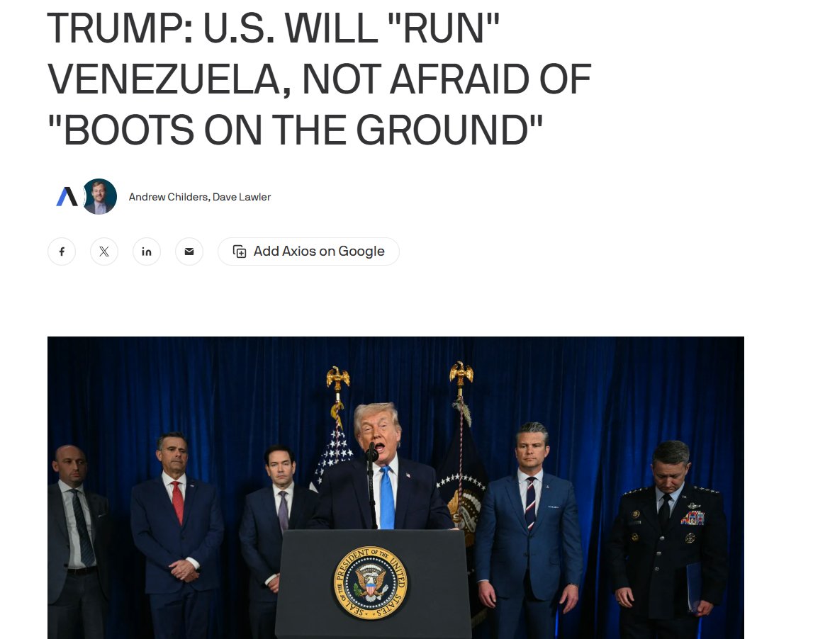 Trump appears more interested in running Venezuela than addressing problems in the U.S., the job he was elected to do. Maybe he thinks he really can make himself king over there...