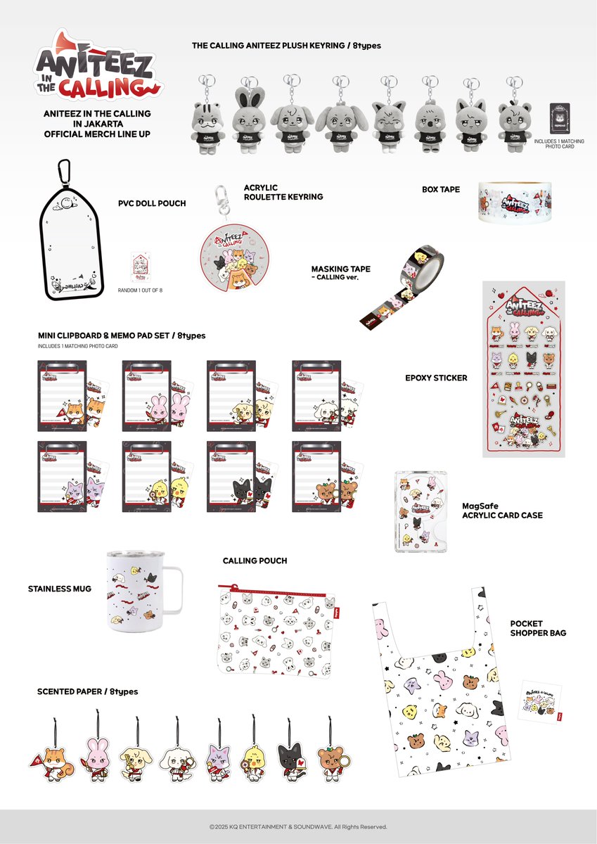 theseoulrem's tweet image. #ATEEZ X #ANITEEZ
📯 ANITEEZ IN THE CALLING IN JAKARTA ⌛️

DAFTAR OFFICIAL MERCHANDISE
OFFICIAL MERCH LINE-UP

🗓️2026.01.09 (FRI) ~
🕥Every day, 10AM - 10PM (WIB)
📍KPOPMERCH, GF, LOTTE MALL

@ATEEZofficial

#에이티즈 #애니티즈
#ANITEEZ_IN_THE_CALLING #애니티즈인더콜링…